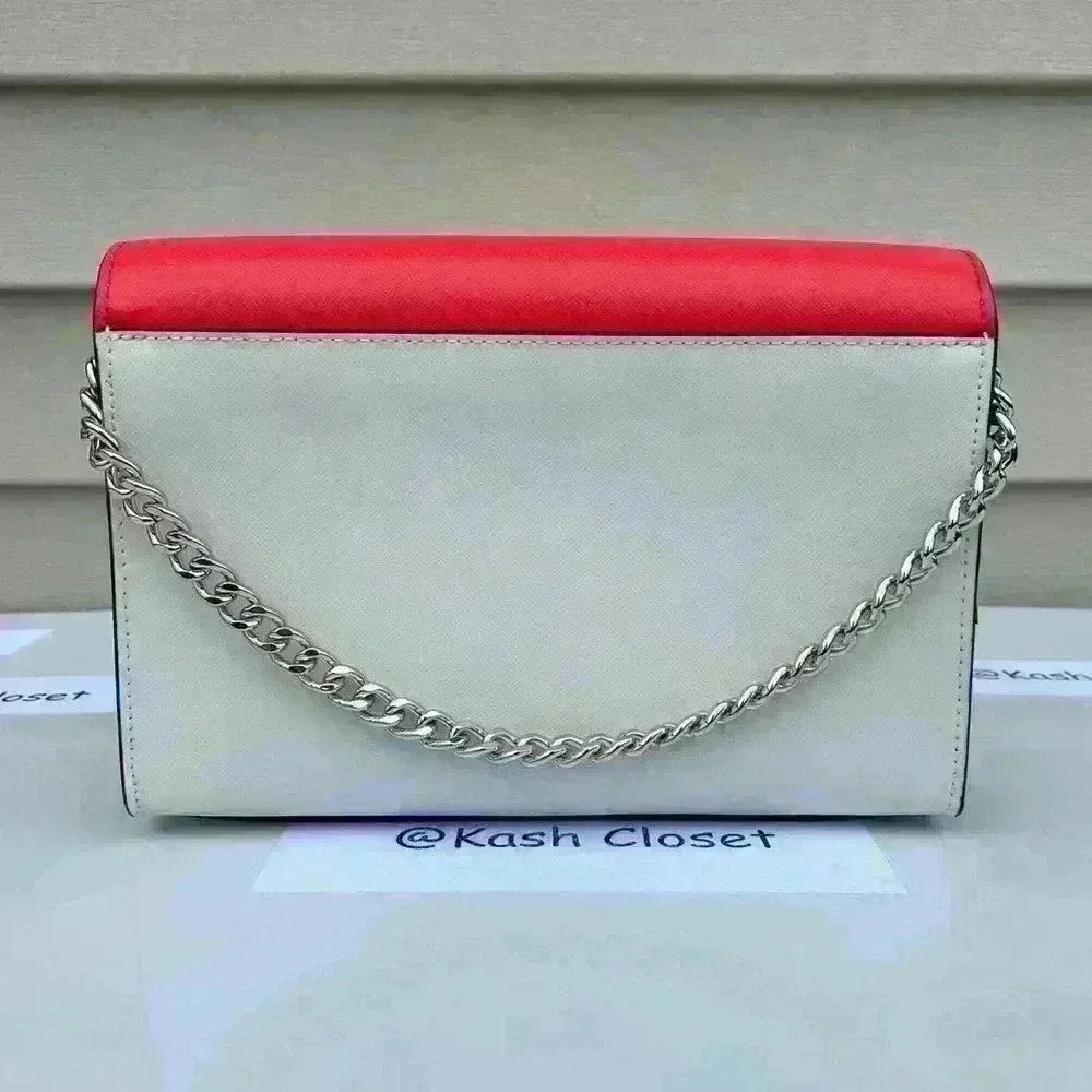 Kate Spade Carson Crossbody Purse Convertible Shoulder Bag Red Multi - Picture 4 of 12